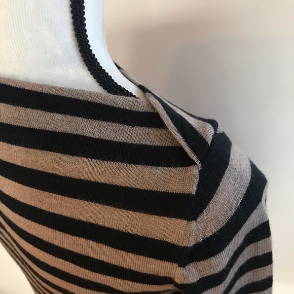•Eileen Fisher• Striped Sweater 100% Merino Wool - Picture 6 of 8